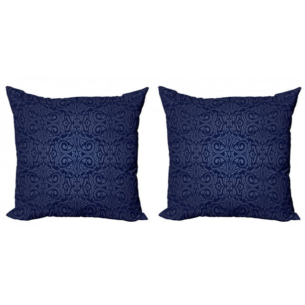 Decorative Square Accent Pillow Case 16 X 16 Victorian Vintage Royal Times Inspired Floral Leaves Swirls Image Artprint Ambesonne Indigo Throw Pillow Cushion Cover Blue Decorative Square Accent Pillow Case 16 X 16 Victorian Vintage Royal Times Inspired Floral Leaves Swirls Image Artprint Ambesonne Indigo Throw Pillow Cushion Cover Blue